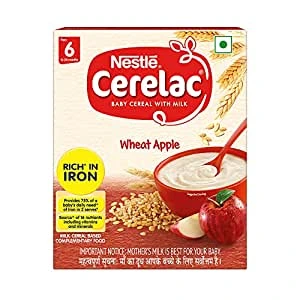 Nestle Cerelac Wheat Apple Cherry Baby Cereal stage 2 300gm