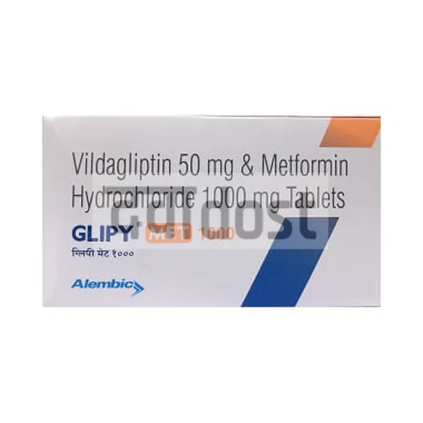 Glipy Met 1000mg/50mg Tablet 10s