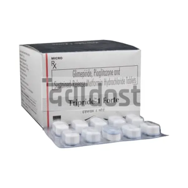 Tripride 1mg/1000mg/15mg Forte Tablet SR 10s