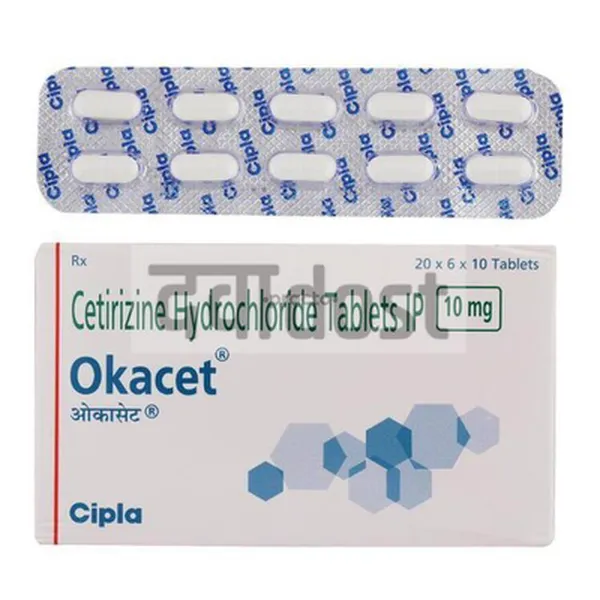 Okacet 10mg Tablet