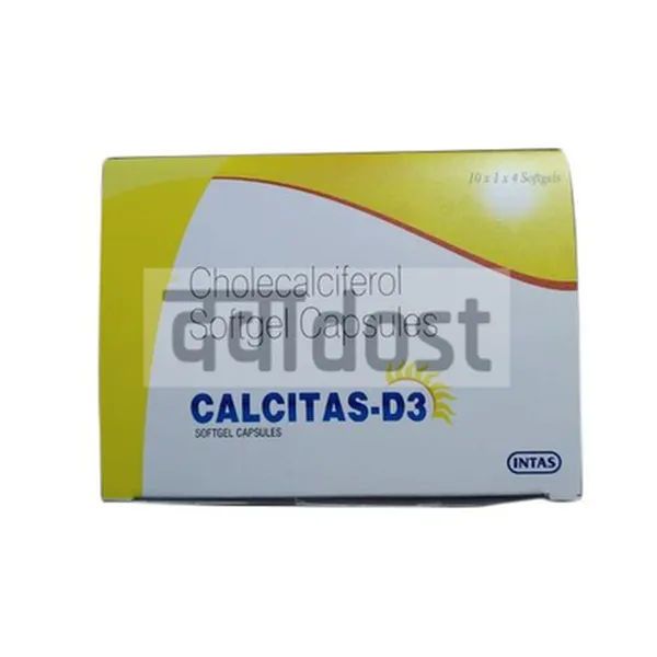 Calcitas D3 60000IU Capsule 4s