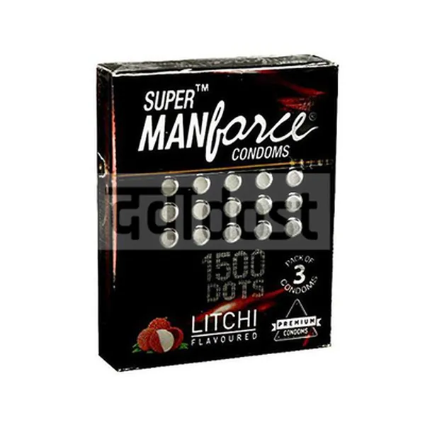 MANFORCE CONDOM LITCHI FLAVOUR 3s