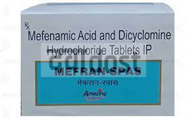 Mefran Spas 10mg/250mg Tablet 10s