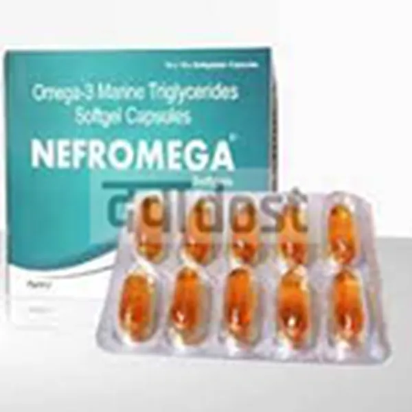 Nefromega 300mg capsule 10s