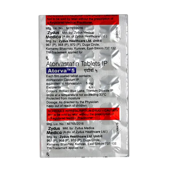 ATORVA 5MG 15TAB