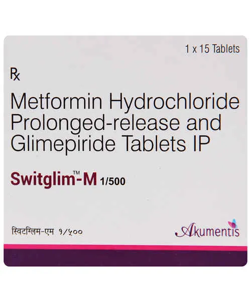 SWITGLIM-M 1/500MG 15TAB