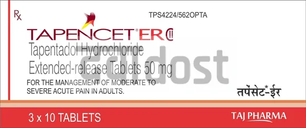 Tapencet 50mg Tablet ER