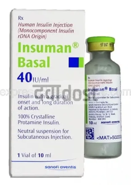 Insuman Basal 40IU/ml Injection