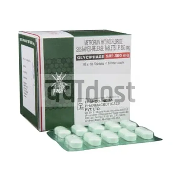 Glyciphage SR 850mg Tablet