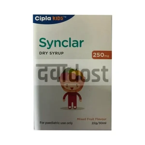 Synclar 250mg Dry Syrup Mixed fruit