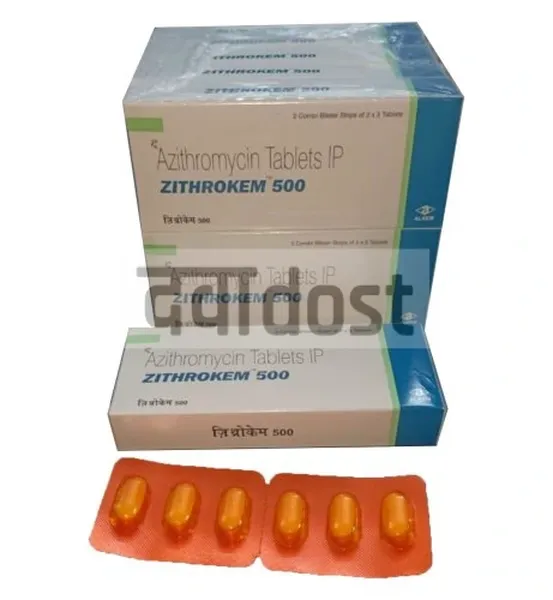 Zithrokem 500mg Tablet