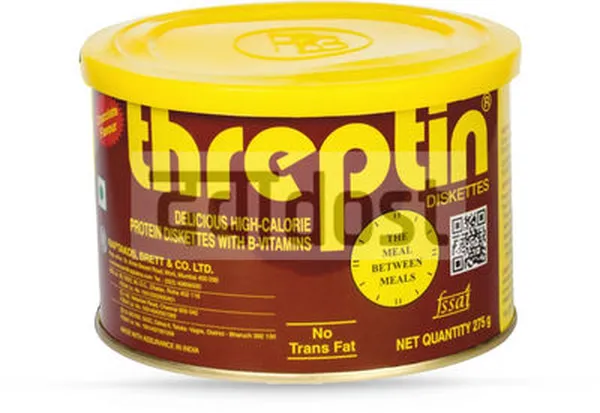 Threptin High Calorie Protein chocolate Diskette 275gm