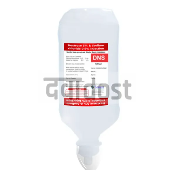 Dextrose with Normal Saline 5% Infusion 500ml