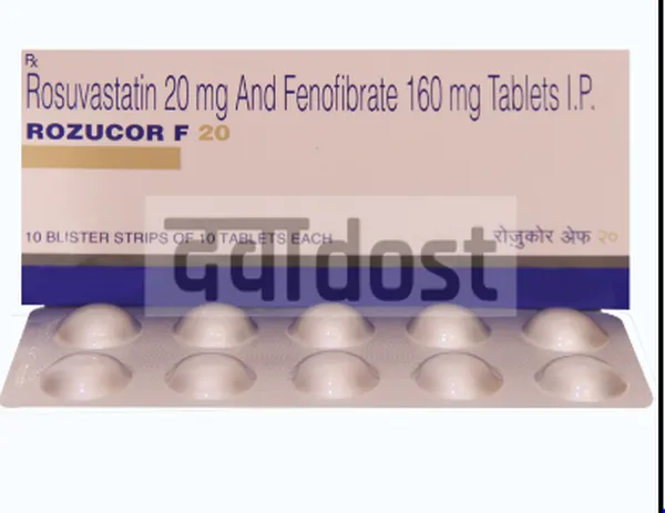 Rozucor F 160mg/20mg Tablet