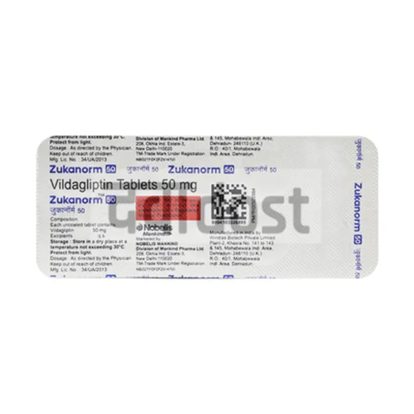 Zukanorm 50mg Tablet