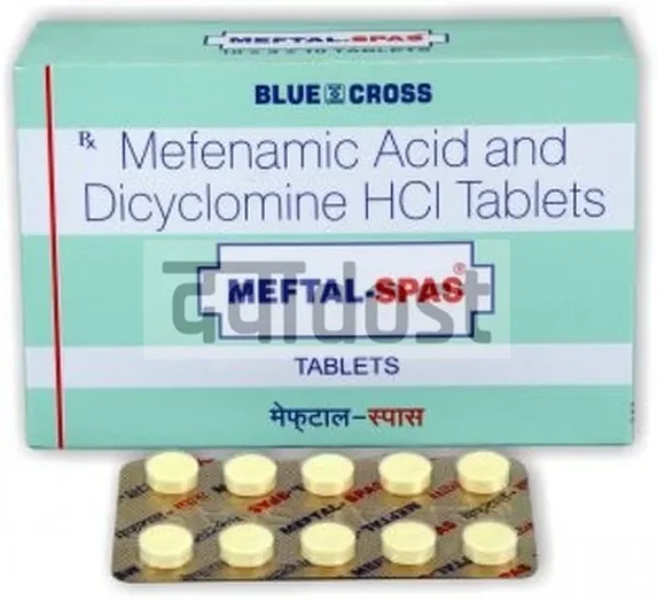 Meflal Spas 10mg/250mg Tablet 10s