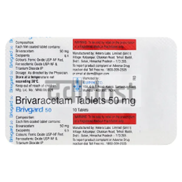 Brivgard 50mg Tablet