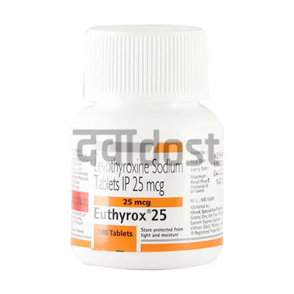 Euthyrox 25 Tablet 100s