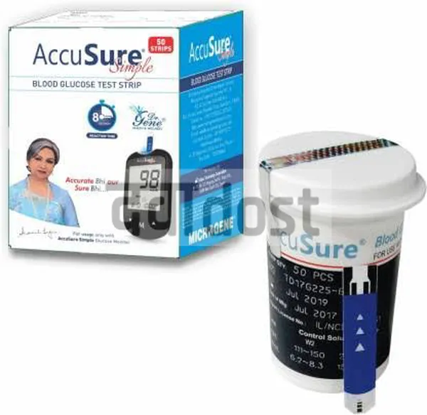 AccuSure Simple Test Strip 50s