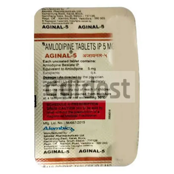 Aginal 5mg Tablet 15s