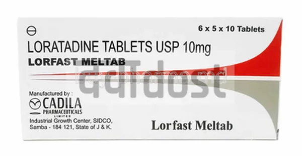 Lorfast Meltab 10mg Tablet 10s