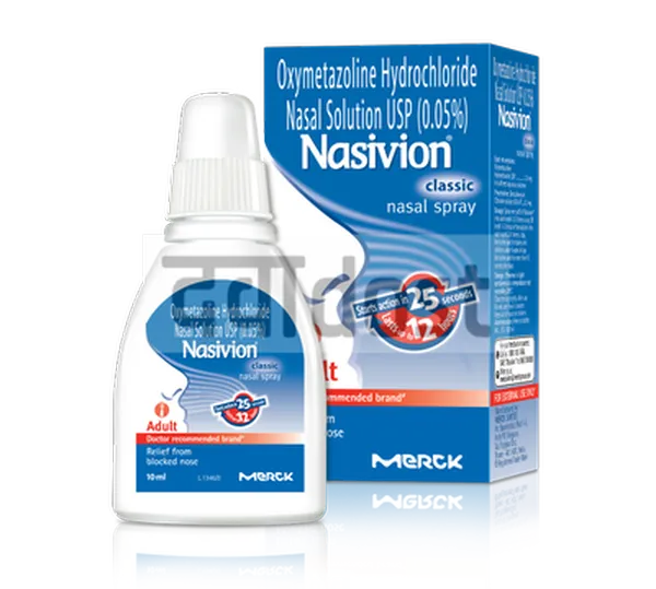 Nasivion Classic Adult 0.05% Nasal Spray 10ml