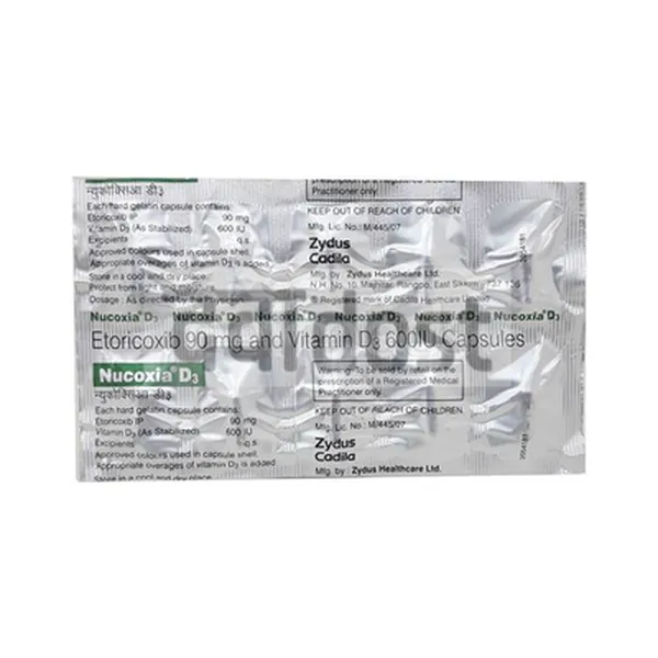 Nucoxia D3 90mg Capsule 10s