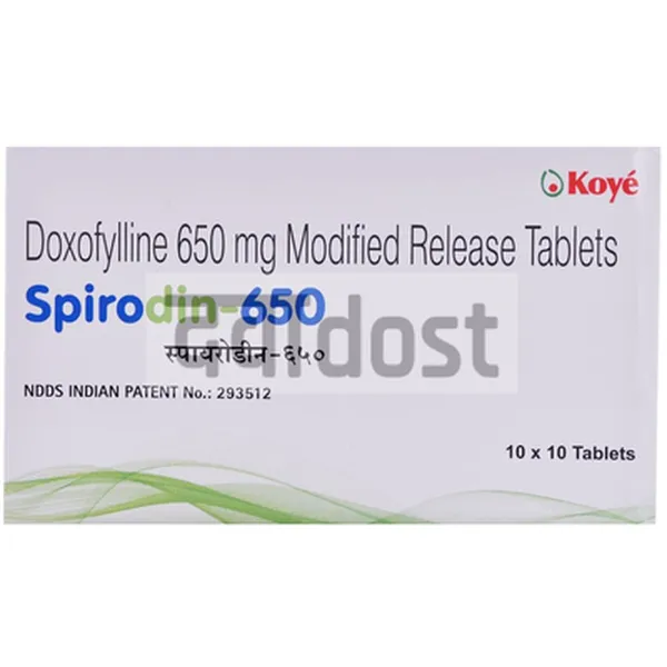 Spirodin 650mg Tablet MR