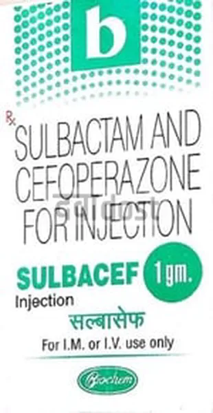 Sulbacef 1000 mg/1000mg Injection 