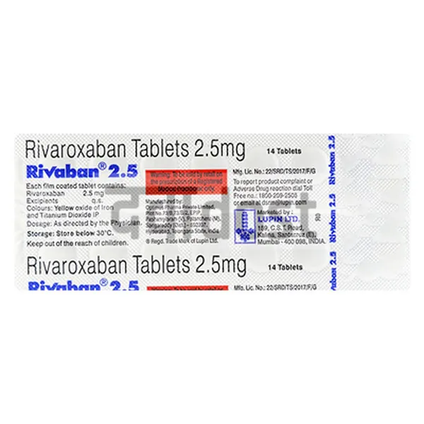 Rivaban 2.5mg Tablet 14s