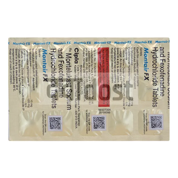 Montair FX 10mg/120mg Tablet 15s