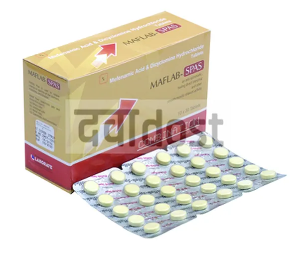 Maflab Spas 10mg/250mg Tablet 10s