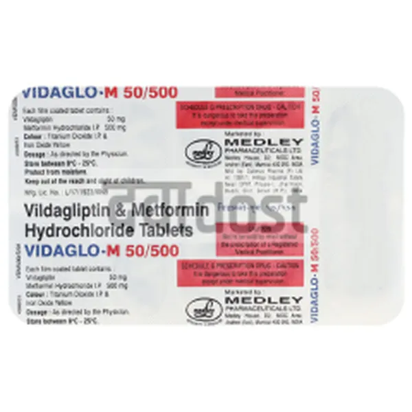 Vidaglo M 500mg/50mg Tablet 10s