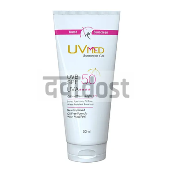 Uvmed Tinted Sunscreen Gel SPF 50 50ml