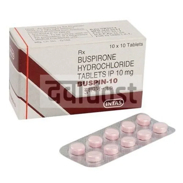 Buspin 10mg Tablet 10s