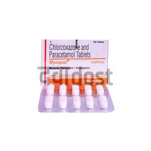 Myospaz 325mg/250mg Tablet 10s