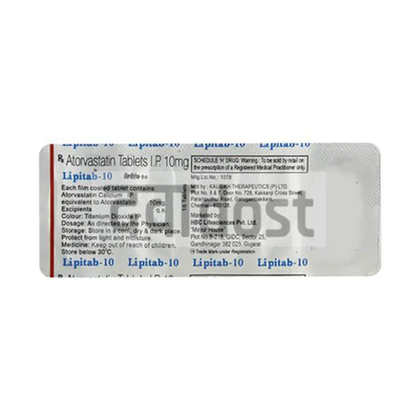 Lipitab 10mg Tablet 10s