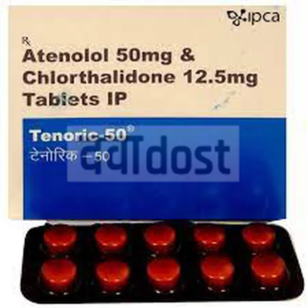 Tenoric 50mg/12.5mg Tablet 10s