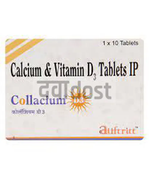 Collacium D3 500mg/2000IU Tablet