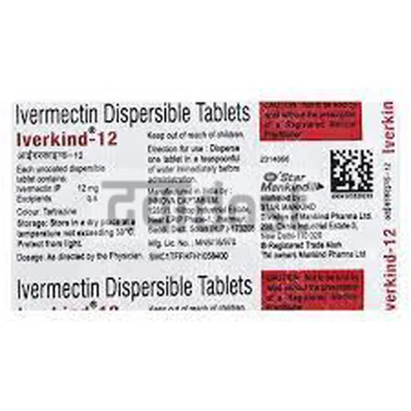 Iverkind 12mg Tablet DT 10s