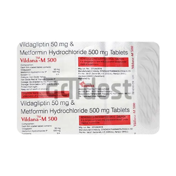 Vindan M 500mg/50mg Tablet 10s