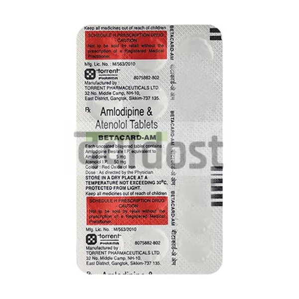 Betacard AM 5mg/50mg Tablet 15s