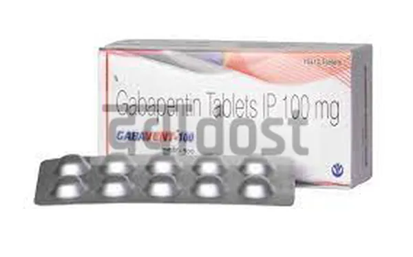 Gabavent 100mg Tablet 10s