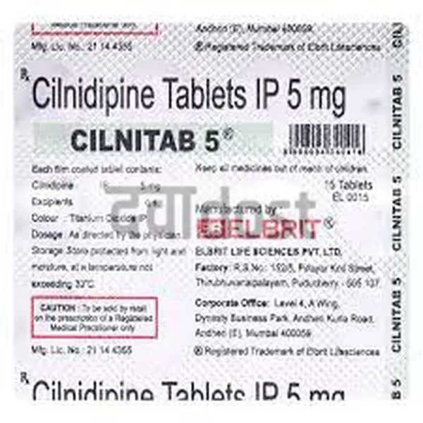 Cilnitab 5mg Tablet 10s