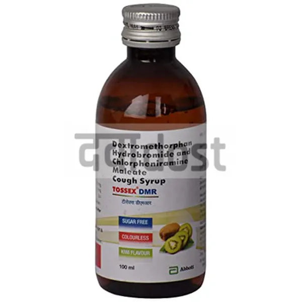 Tossex D 2mg/10mg Syrup Kiwi Sugar Free 100ml