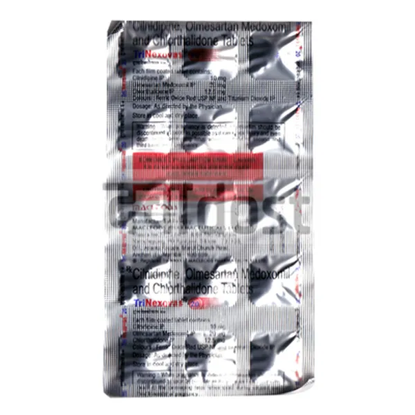 Trinexovas 20mg/10mg/12.5mg Tablet 15s Upto 9.83% Off | DawaaDost