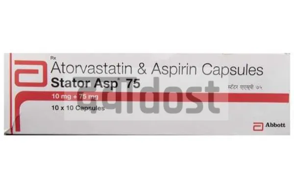 Stator Asp 10mg/75mg Capsule 10s