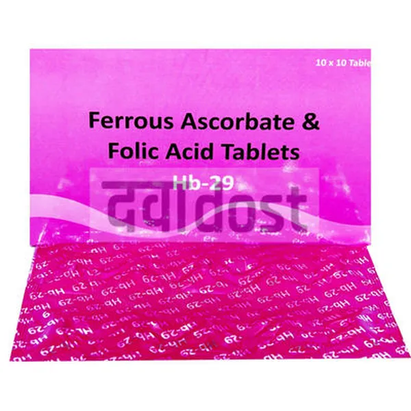 HB 29 100mg/1.5mg Tablet 10s