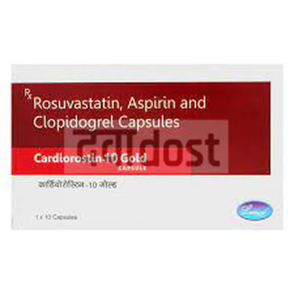 Cardiorostin Gold 10mg/75mg Capsule 10s