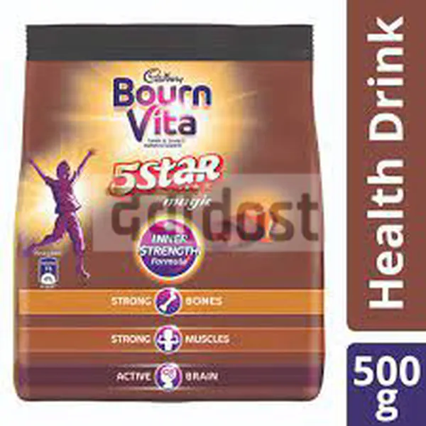 Bournvita 5 Star Magic Nutrition Drink Powder Refill 500gm 